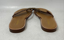 Load image into Gallery viewer, Coach Womens Deni Brown Leather Flat Slip-On Flip Flop Sandals Size 5.5B
