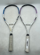 Load image into Gallery viewer, 2-Pack Oppum Pro 25 Junior Kids Multicolor Lightweight Tennis Rackets With Cover
