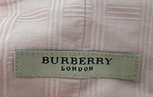 Load image into Gallery viewer, Authentic Burberry London Mens Light Pink Plaid Cotton Button-Up Shirt Size L
