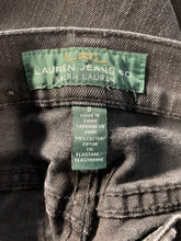 Load image into Gallery viewer, Lauren Ralph Lauren Womens Black Dark Wash Denim Straight Leg Jeans Size 8
