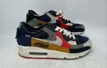 Load image into Gallery viewer, Nike Womens Air Max 90 DJ4878-400 Blue Multicolor Lace-Up Sneaker Shoes Size 9
