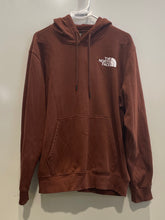 Load image into Gallery viewer, The North Face Mens Dark Brown Box NSE Long Sleeve Pockets Pullover Hoodie Sz L
