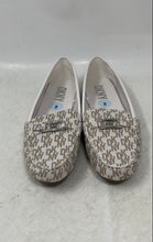 Load image into Gallery viewer, DKNY Womens White Beige Leather Slip-On Almond Toe Loafer Shoes Size 9M
