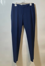 Load image into Gallery viewer, Zara Mens Blue Flat Front Stretch Straight Leg Dress Pants Size 30
