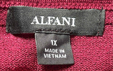 Load image into Gallery viewer, Alfani Womens Red Striped Long Sleeve Open Front Cardigan Sweater Size 1X
