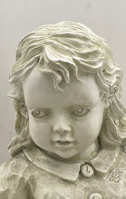 Load image into Gallery viewer, Antique Three Hands Corp. White Ceramic Girl And Cat Decorative Figurine
