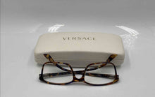 Load image into Gallery viewer, Authentic Versace Women's Brown Honey Blue Havana Glasses With Case

