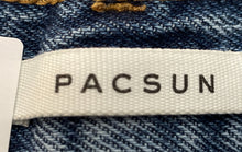Load image into Gallery viewer, Pacsun Womens Blue Denim Medium Wash Pockets High Rise Cut-Off Short Size 24
