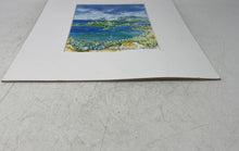 Load image into Gallery viewer, Blues And Greens Antigua Caribbean Coastal Landscape Painting By English Harbour
