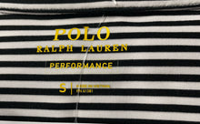 Load image into Gallery viewer, Polo Ralph Lauren Mens White Black Striped Short Sleeve Collared Polo Shirt Sz S
