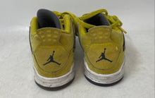 Load image into Gallery viewer, Nike Kids Air Jordan 4 Retro BQ7669-700 Yellow Gray Sneaker Shoes 2.5Y No Insole
