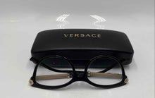 Load image into Gallery viewer, Authentic Versace Women's Black Beige Gold-Tone Glasses With Case

