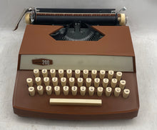 Load image into Gallery viewer, Marx 200 Brown Educational Toy Portable Manual Typewriter Not Tested
