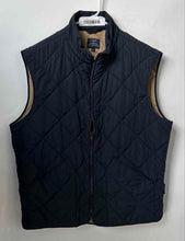 Load image into Gallery viewer, J.Crew Mens Blue Outerwear Sleeveless Pockets Full-Zip Quilted Vest Size XL
