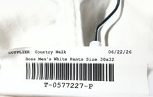 Load image into Gallery viewer, Hugo Boss Mens White Flat Front Pockets Skinny Leg Chino Pants Size 30x32
