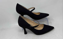 Load image into Gallery viewer, Liz Claiborne Womens Peak Black Pointed Toe Slip-On Spool Pump Heels Size 7 W
