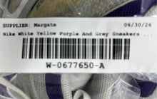 Load image into Gallery viewer, Nike Womens Air Max Tailwind 2 White Yellow Purple Gray Sneaker Shoes Size 8
