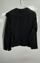 Load image into Gallery viewer, Lapis Womens Black Long Sleeve Large Notch Lapel Full-Zip Jacket Size L
