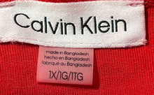 Load image into Gallery viewer, Calvin Klein Womens Red Long Sleeve Pockets Hooded Dress Size 1X
