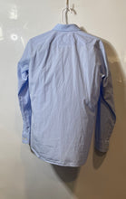 Load image into Gallery viewer, Hugo Boss Mens Blue Slim-Fit Collared Easy Iron Long Sleeve Dress Shirt Size 15
