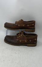 Load image into Gallery viewer, Timberland Mens 3-Eye Lug A15XX Brown Leather Suede Lace-Up Boat Shoes Size 9M
