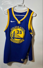 Load image into Gallery viewer, Nike Mens Blue Yellow Golden State Warriors Durant #35 NBA Jersey Size 48
