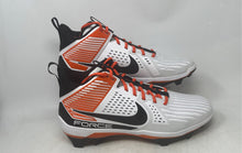 Load image into Gallery viewer, Nike Mens Force Savage 3 Lineman White Black Orange Football Cleats Size 14
