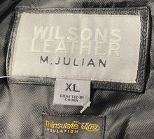 Load image into Gallery viewer, Wilsons Leather M. Julian Mens Black Long Sleeve Thinsulate Motorcycle Jacket XL
