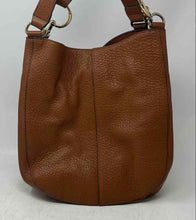 Load image into Gallery viewer, Vince Camuto Womens Tan Leather Double Handle Inner Pockets Zipper Shoulder Bag
