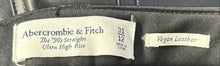 Load image into Gallery viewer, Abercrombie &amp; Fitch Mens Black Leather Curve Love High Rise Ankle Pants Size 31
