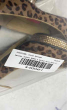 Load image into Gallery viewer, Betsey Johnson Womens Brown Beige Animal Print Ankle Strap Pump Heels Size 6M
