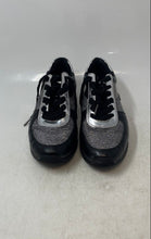 Load image into Gallery viewer, Michael Kors Womens Allie Black Leather Lace-Up Sneakers Shoes Size 8M
