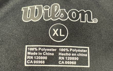Load image into Gallery viewer, Wilson Mens Black White Short Sleeve V-Neck X Team #14 Ringer T-Shirt XL
