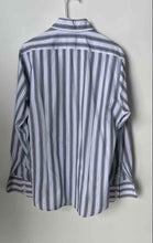 Load image into Gallery viewer, Boss Hugo Boss Mens Gray Blue Long Sleeve Slim Fit Button-Up Shirt Size Medium
