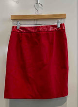 Load image into Gallery viewer, Authentic Moschino Womens Red Flat Front Side Zip Casual Mini Skirt Size 4
