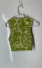 Load image into Gallery viewer, Zara Womens Green Swirl Print Sleeveless V-Neck Cropped Blouse Top Size S
