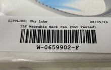 Load image into Gallery viewer, SLF White Portable Bladeless Personal Cooler Wearable Neck Fan Not Tested
