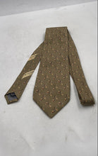 Load image into Gallery viewer, Valentino Mens Beige Printed Adjustable Keeper Loop Designer Tie

