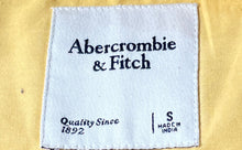 Load image into Gallery viewer, Abercrombie &amp; Fitch Womens Yellow Long Sleeve Button-Up Shirt Size Small
