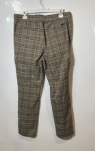Load image into Gallery viewer, PacSun Mens Brown Plaid Elastic Waist Pockets Drawstring Cargo Pants Size Large
