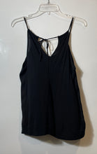 Load image into Gallery viewer, Express Womens Black Spaghetti Strap Pleated Front Camisole Tank Top Size Large
