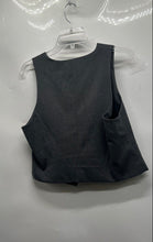 Load image into Gallery viewer, Zara Womens Gray Sleeveless Button Front Single-Breasted Vest Size Large
