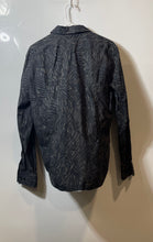 Load image into Gallery viewer, Hugo Boss Mens Black Printed Cotton Long Sleeve Slim Fit Button-Up Shirt Size M
