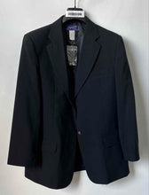 Load image into Gallery viewer, Signature Mens Blue Long Sleeve Single-Breasted Two-Button Blazer Size 18
