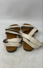 Load image into Gallery viewer, Franco Sarto Womens Ina Beige Leather Open Toe Flat Strappy Sandals Size 10M

