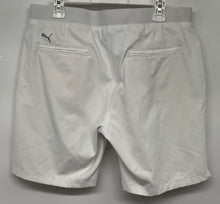 Load image into Gallery viewer, Puma Womens White Flat Front Stretch Pockets Golf Chino Shorts Size XL
