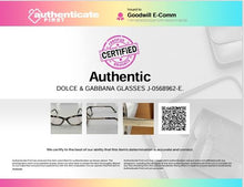 Load image into Gallery viewer, Authentic Dolce &amp; Gabbana Women's Gold-Tone Ice Cube Gray Glasses
