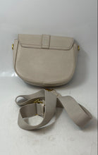 Load image into Gallery viewer, Mango Womens Kelly Beige Leather Magnetic Adjustable Strap Crossbody Bag
