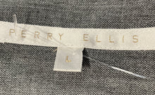 Load image into Gallery viewer, Perry Ellis Mens Gray Long Sleeve Collared Button-Up Shirt Size Large
