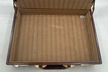Load image into Gallery viewer, E. R. Mens Brown Top Handle Double Number Lock Lined Travel Briefcase
